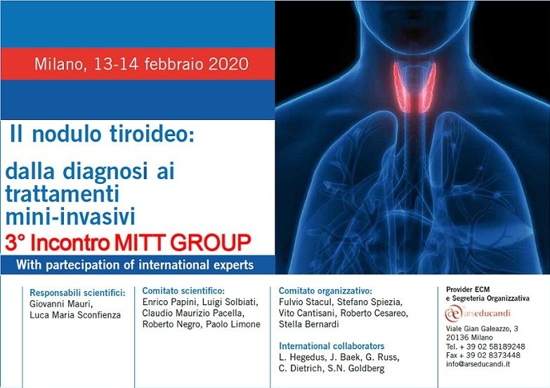 III Incontro MITT Group – Il nodulo tiroideo: dalla diagnosi ai trattamenti mini-invasivi