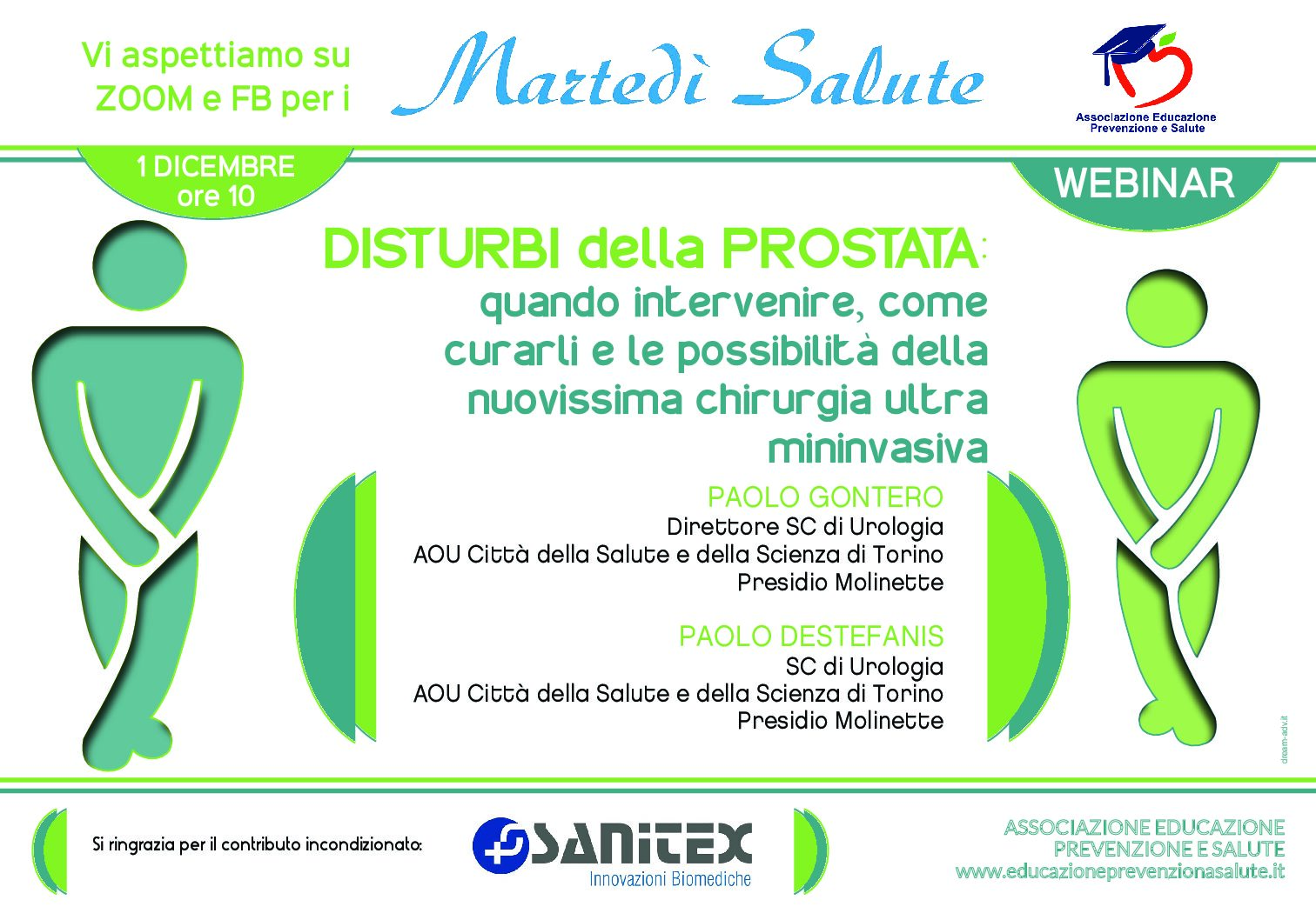 Disturbi della prostata: quando intervenire, come curarli e le possibilità della nuovissima chirurgia ultra mininvasiva