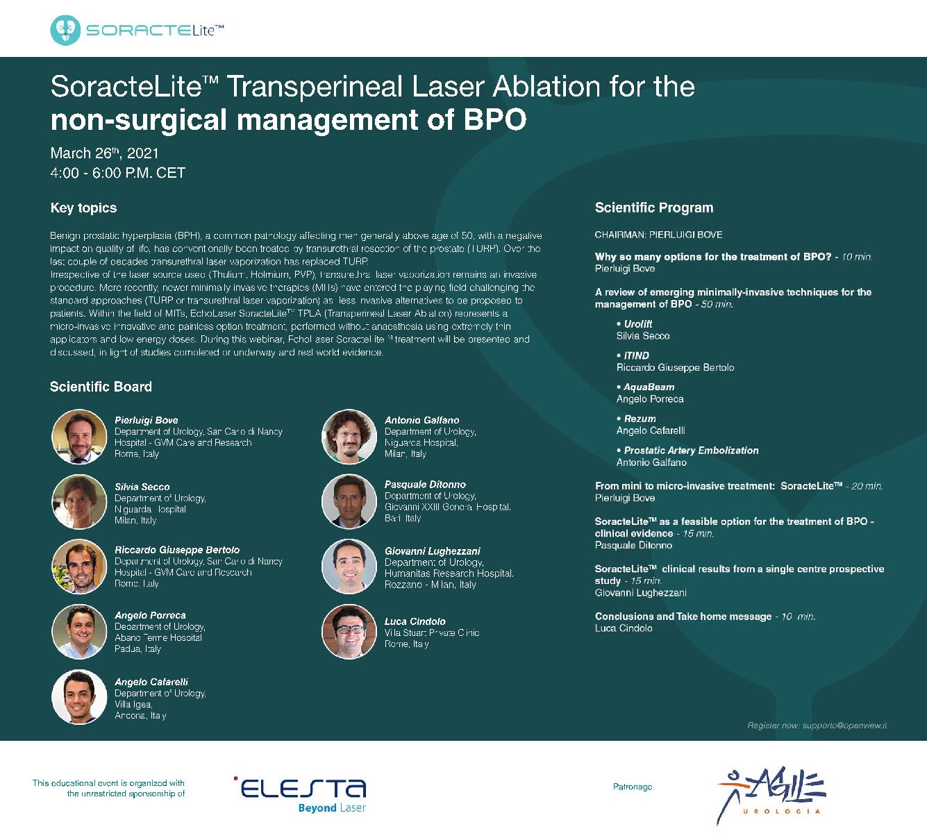 SoracteLite Transperineal Laser Ablation for the management of BPO